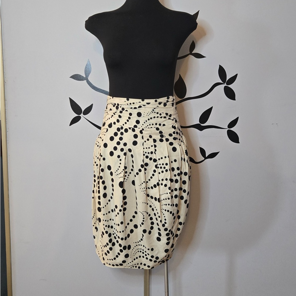 Full Circle Polka dot midi skirt